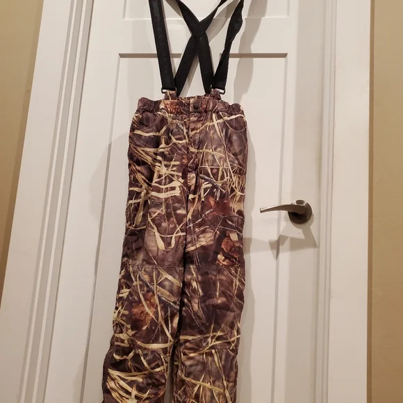 Cabela's for Kids Camo Insulated Pants W Suspenders